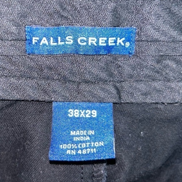 Falls Creek Slacks Straight Leg Easy Care Dress Pants Professional Bottoms 38x29 - Picture 7 of 8